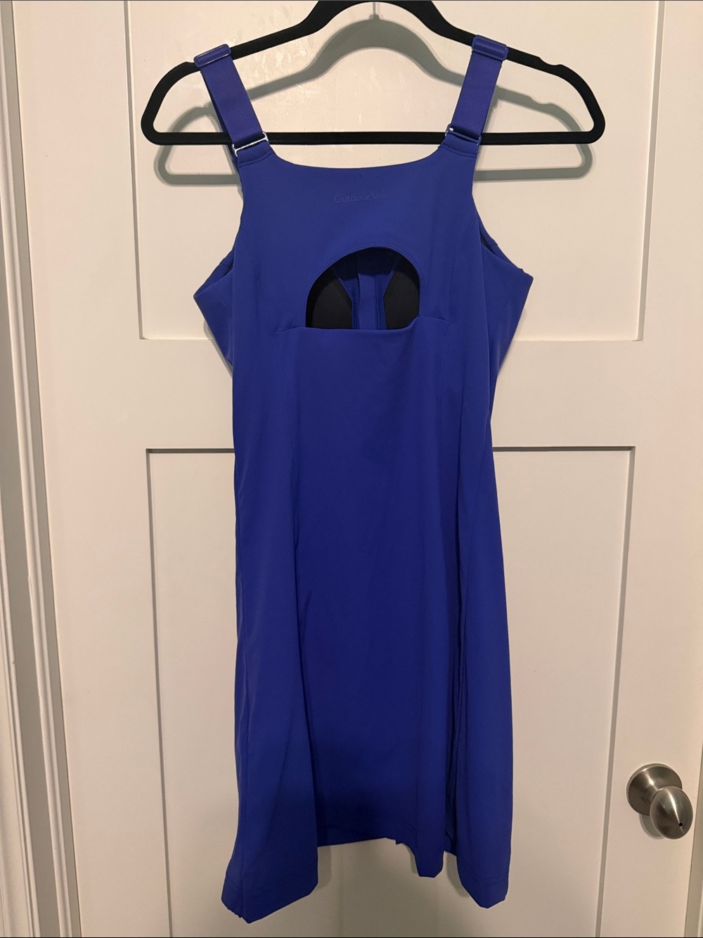Outdoor Voices Size S/M DD Cup Zip-Front Royal Blue Athletic Mini Dress Tennis - Picture 8 of 9